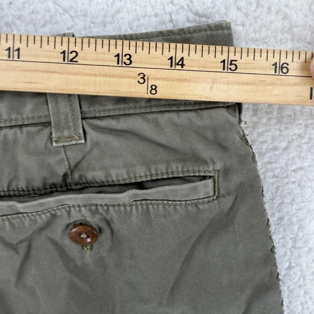 Banana Republic Shorts Mens 31 Green Chino Flat Front Cotton Casual Summer‎
